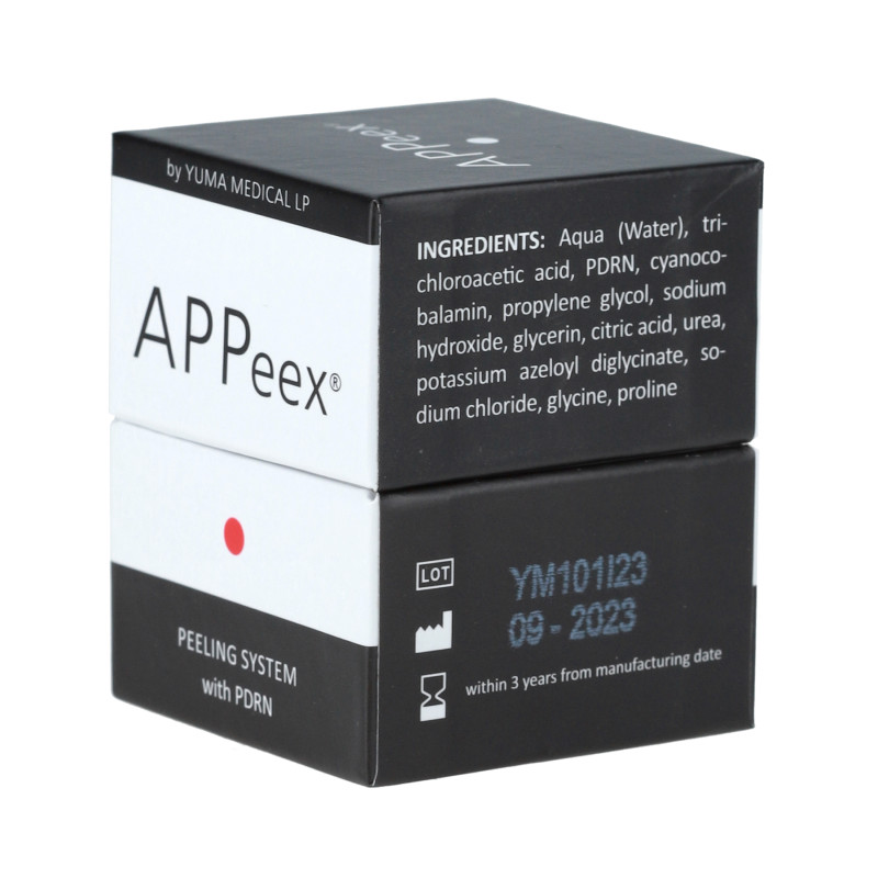 APPeex – інноваційний трьохфазний пілінг, 6 мл. з TCA 20%, PDRN та вітамином B12.